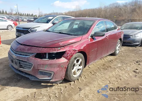 2016 Chevrolet Malibu Ls из США, поврежденный, VIN 1G1ZB5ST3GF224868
